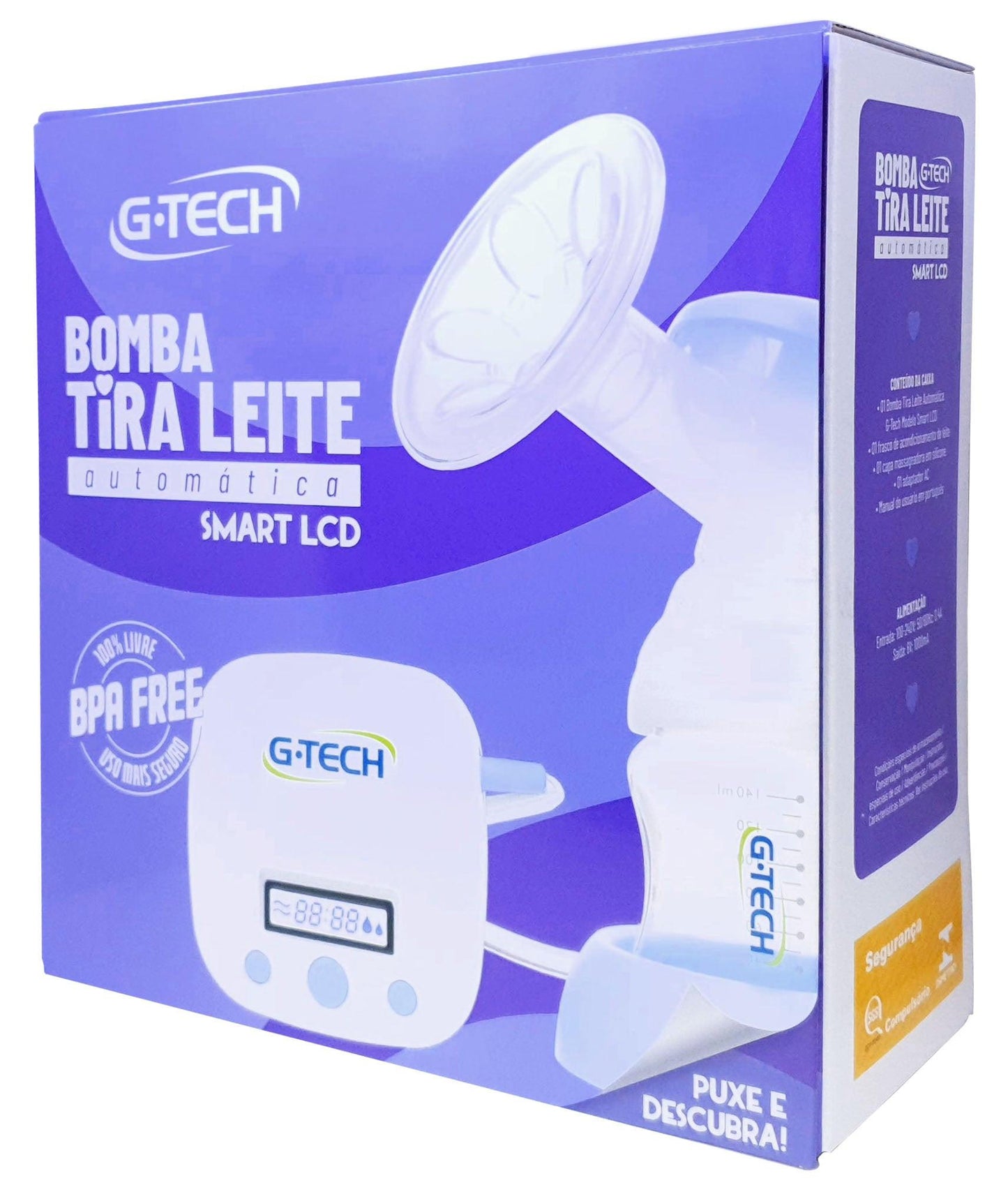 Bomba Tira Leite Automático G-Tech Smart LCD.
