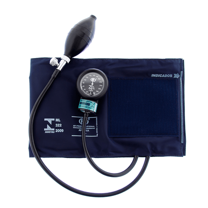 Aparelho de Pressão BIC Adulto G -  Azul.