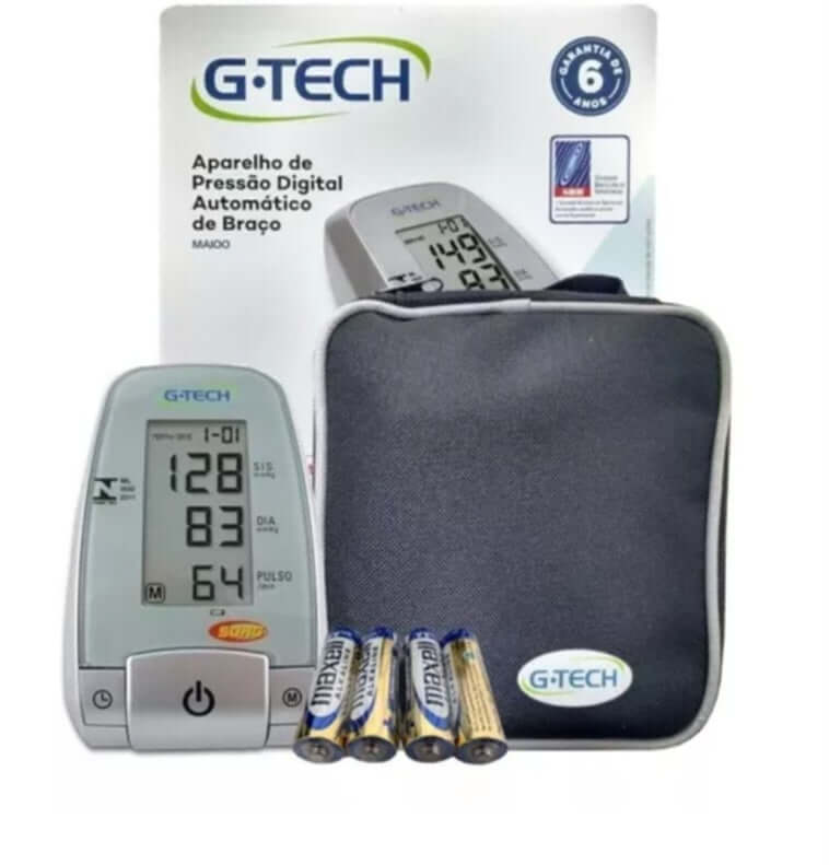 Aparelho de Pressão G - Tech Digital Automático de Braço - JFDmed