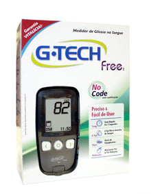 Kit Medidor Glicose G-Tech FREE 1.