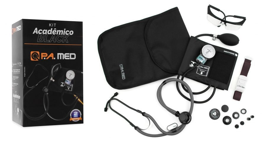 Kit Acadêmico P.A MED Linha Black - JFDmed